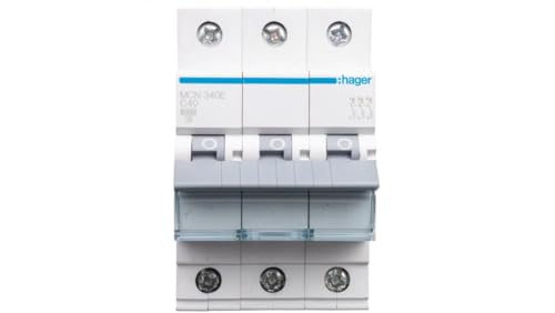 Leitungsschutzschalter 3P C 40A 6kA AC MCN340E Hager Polo 3250614314018 von hager polo