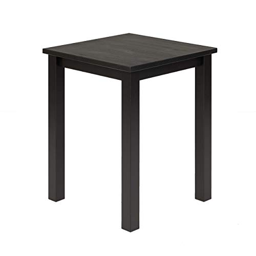 hagge home Skandinavisch Holz Beistelltisch Nachttisch Couchtisch Sofatisch Konsolentisch Kaffeetisch Holztisch Wohnzimmertisch Schlafzimmertisch 45x45 cm Höhe 55 cm, Schwarz von hagge home