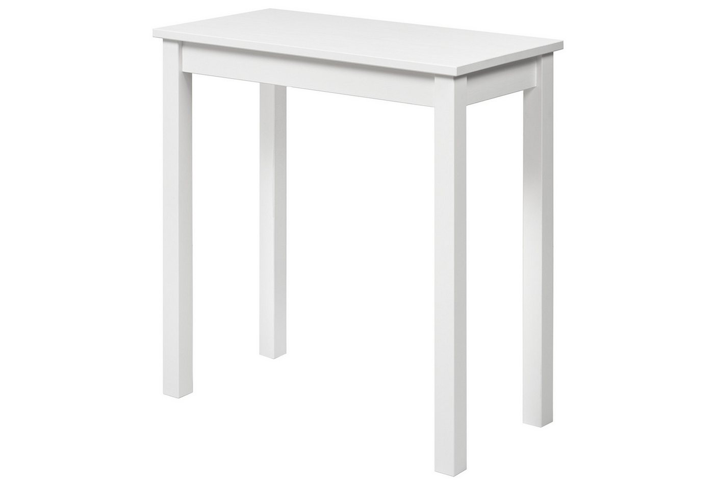 hagge home Schreibtisch hagge home Vesa, Bürotisch Tisch Küchentisch Kiefernholz Weiß 75 x 38 x 75cm von hagge home