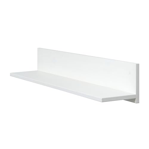 hagge home Skandinavisch Holz Wandregal Regal Wand Hängeregal Schweberegal Wandboard Regale für Wände Regalbrett Wall Shelf Wandregale Holzregal Küche Ablage Floating Shelves 100x17 cm Klein (Weiss) von hagge home