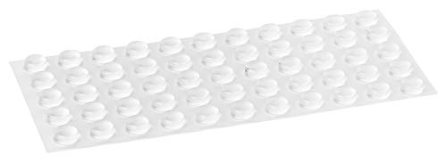 haggiy Elastikpuffer - Anschlagpuffer selbstklebend - halbkugelförmig, rund 7 mm, Höhe: 1,5 mm, transp. (50 Stk.) von haggiy