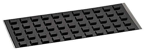 haggiy Elastikpuffer selbstklebend - quadratisch 10x10 mm, Höhe: 2,5 mm, schwarz (55 Stück) von haggiy