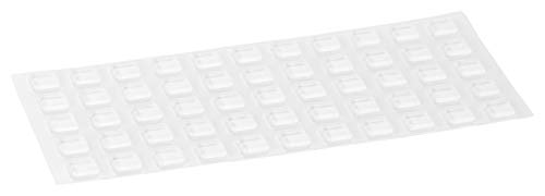 haggiy Elastikpuffer selbstklebend - quadratisch 10x10 mm, Höhe: 2,5 mm, transp. (55 Stück) von haggiy