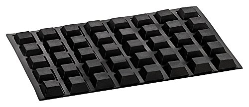 haggiy Elastikpuffer selbstklebend - quadratisch 12,5x12,5 mm, Höhe: 5,8 mm, schwarz (40 Stück) von haggiy