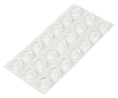haggiy Elastikpuffer selbstklebend - rund 20 mm, Höhe: 6,2 mm, transp. (21 STK.) von haggiy