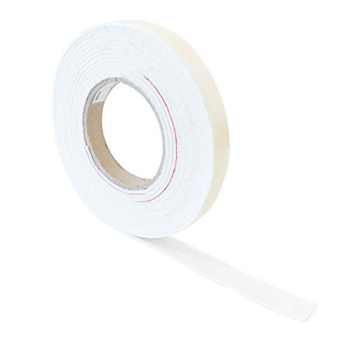 haggiy Filzband - Filzstreifen selbstklebend - 3,0 mm stark, Breite: 15 mm, Länge: 5 m (weiß) von haggiy