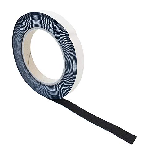 haggiy Filzband - Filzstreifen selbstklebend - Filzgleiter - Filzrolle - Klebeband Filz - 1,0 mm stark, Breite: 15 mm, Länge: 5 m, schwarz von haggiy