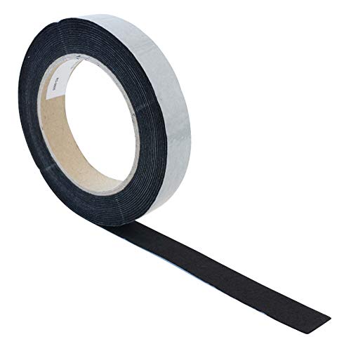 haggiy Filzband - Filzstreifen selbstklebend - Filzgleiter - Filzrolle - Klebeband Filz - 1,0 mm stark, Breite: 20 mm, Länge: 5 m, schwarz von haggiy