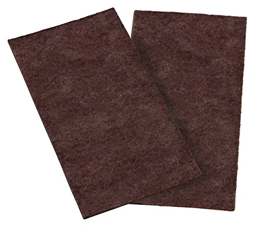 haggiy 2X Filzzuschnitt - Bastelfilz ohne Kleber - 3,0 mm stark, braun, DIN A4 (210 x 297 mm) von haggiy