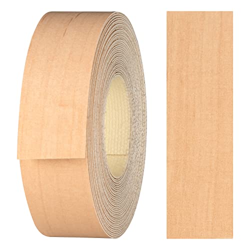 haggiy Kantenumleimer aus Melamin mit Schmelzkleber, 21 mm x 5 m | Umleimer zum Aufbügeln f. Regalbretter & Platten | Kantenband - Dekor: Ahorn von haggiy