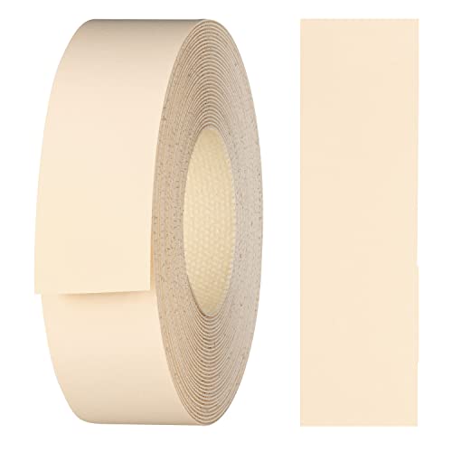 haggiy Kantenumleimer aus Melamin mit Schmelzkleber, 21 mm x 5 m | Umleimer zum Aufbügeln f. Regalbretter & Platten | Kantenband - Dekor: Beige von haggiy