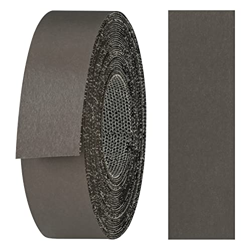 haggiy Kantenumleimer aus Melamin mit Schmelzkleber, 21 mm x 5 m | Umleimer zum Aufbügeln f. Regalbretter & Platten | Kantenband - Dekor: Graphit grau von haggiy