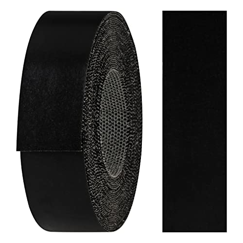 haggiy Kantenumleimer aus Melamin mit Schmelzkleber, 21 mm x 5 m | Umleimer zum Aufbügeln f. Regalbretter & Platten | Kantenband - Dekor: Schwarz-glatt von haggiy