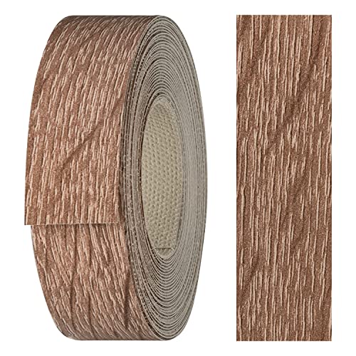 haggiy Kantenumleimer aus Melamin mit Schmelzkleber, 21 mm x 5 m | Umleimer zum Aufbügeln f. Regalbretter & Platten | Kantenband - Dekor: Sonoma Trueffel von haggiy
