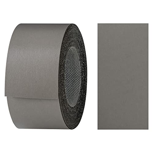 haggiy Kantenumleimer aus Melamin mit Schmelzkleber, 40 mm x 5 m | Umleimer zum Aufbügeln f. Regalbretter & Platten | Kantenband - Dekor: Anthrazit von haggiy
