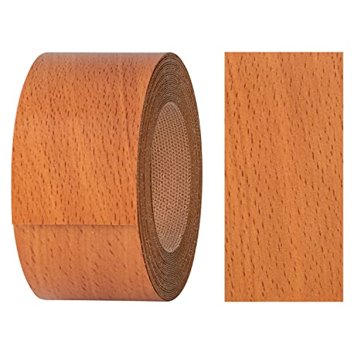 haggiy Kantenumleimer aus Melamin mit Schmelzkleber, 40 mm x 5 m | Umleimer zum Aufbügeln f. Regalbretter & Platten | Kantenband - Dekor: Buche-dunkel haggiy Kantenumleimer aus Melamin mit Schmelzkleber, 40 mm x 5 m | Umleimer zum Aufbügeln f. Regalbretter & Platten | Kantenband - Dekor: Buche-dunkel von haggiy