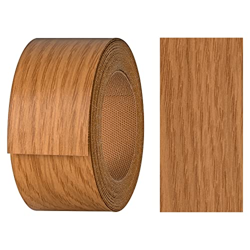 haggiy Kantenumleimer aus Melamin mit Schmelzkleber, 40 mm x 5 m | Umleimer zum Aufbügeln f. Regalbretter & Platten | Kantenband - Dekor: Eiche hell von haggiy
