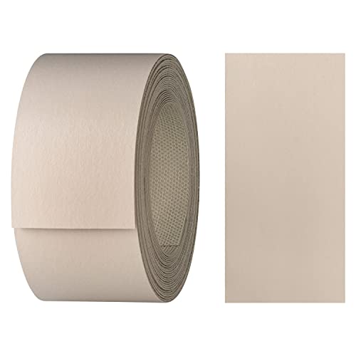 haggiy Kantenumleimer aus Melamin mit Schmelzkleber, 40 mm x 5 m | Umleimer zum Aufbügeln f. Regalbretter & Platten | Kantenband - Dekor: Kaschmir von haggiy