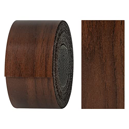 haggiy Kantenumleimer aus Melamin mit Schmelzkleber, 40 mm x 5 m | Umleimer zum Aufbügeln f. Regalbretter & Platten | Kantenband - Dekor: Nussbaum Kanada von haggiy