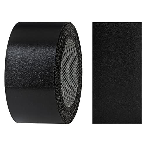 haggiy Kantenumleimer aus Melamin mit Schmelzkleber, 40 mm x 5 m | Umleimer zum Aufbügeln f. Regalbretter & Platten | Kantenband - Dekor: Schwarz PE von haggiy