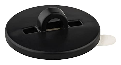haggiy Klebeösen selbstklebend [Schwarz] | 25 Stück - Klebehaken mit Öse | Deckenhaken, Aufhänger, Klebepads für Lichterketten & Dekoration von haggiy