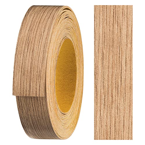 haggiy Melaminkanten-Band selbstklebend 18mm x 5m I Kantenband I Möbelkantenband I Sicherer Halt ohne Bügeln I Kantenumleimer I Furnier für Regalbretter/Holzplatten (Wildeiche) von haggiy