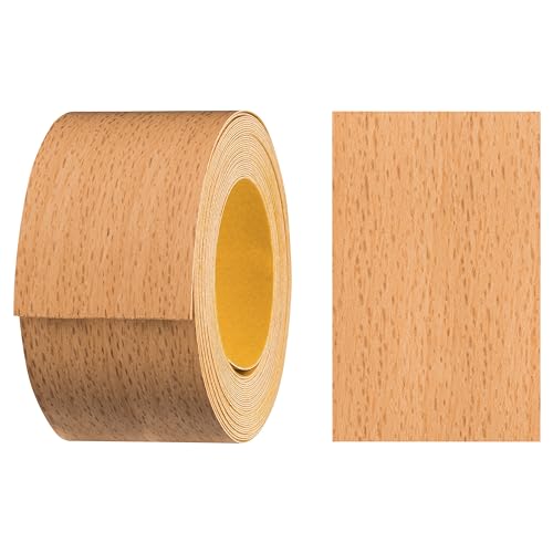 haggiy Melaminkanten-Band selbstklebend 40mm x 5m I Kantenband I Möbelkantenband I Sicherer Halt ohne Bügeln I Kantenumleimer I Furnier für Regalbretter/Holzplatten (Samerberg Buche) von haggiy