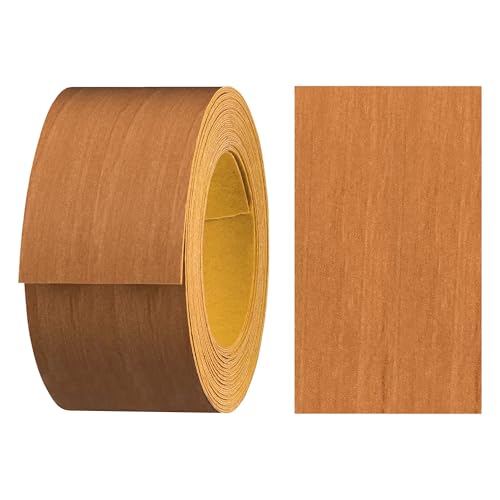 haggiy Melaminkanten-Band selbstklebend 40mm x 5m I Sicherer Halt ohne Bügeln durch Acrylkleber I Kantenumleimer, Furnier für Regalbretter/Holzplatten (Erle) von haggiy