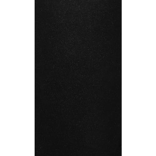 haggiy Selbstklebende Abdeckkappen für Möbel & Böden - Schraubenabdeckung - Einzelblatt - Abdeckung für Schrauben & Bohrlöcher - 85 x 155 mm - Möbelpflaster (Schwarz-glatt) von haggiy