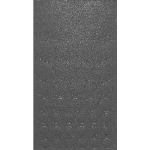 haggiy Selbstklebende Abdeckkappen für Möbel & Böden - Schraubenabdeckungen - Rund - Abdeckung f. Schrauben & Bohrlöcher - Mix Ø 10-40 mm - 38 Stück - Möbelpflaster (Anthrazit hell) von haggiy