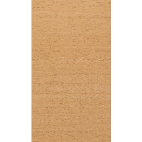 haggiy Selbstklebende Abdeckkappen für Möbel & Böden - Schraubenabdeckungen - Rund - Abdeckung f. Schrauben & Bohrlöcher - Mix Ø 10-40 mm - 38 Stück - Möbelpflaster (Buche Ellmau/Samerberg) von haggiy