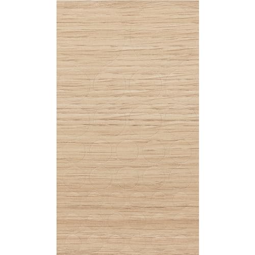 haggiy Selbstklebende Abdeckkappen für Möbel & Böden - Schraubenabdeckungen - Rund - Abdeckung f. Schrauben & Bohrlöcher - Mix Ø 10-40 mm - 38 Stück - Möbelpflaster (Eiche Lindberg/Milano) von haggiy