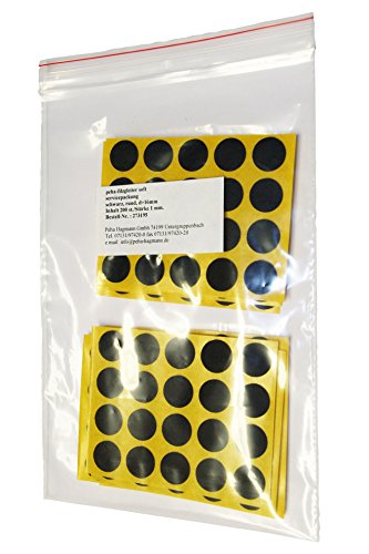 peha Filzgleiter - Möbelgleiter selbstklebend - 1 mm dick, schwarz, rund 15 mm (200 Stück) von haggiy