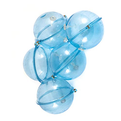 haiaxx 5 Stück/Set Fishing Float ABS Kunststoffkugeln Wasserball Bubble Floats Tackle Sea Fishing Outdoor-Zubehör Blau Rot 25/32/40 / 47mm Floats Blau von haiaxx