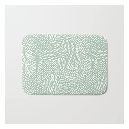 Fußmatte Abstrakte Pinselstriche Salbeigrün Sauberlaufmatte Antibakterielle Türmatte Resistente Schmutzfangmatte Für Außen Flur Badezimmer 40X60Cm von haikoushibaikanshangmaoyouxiangongsi2