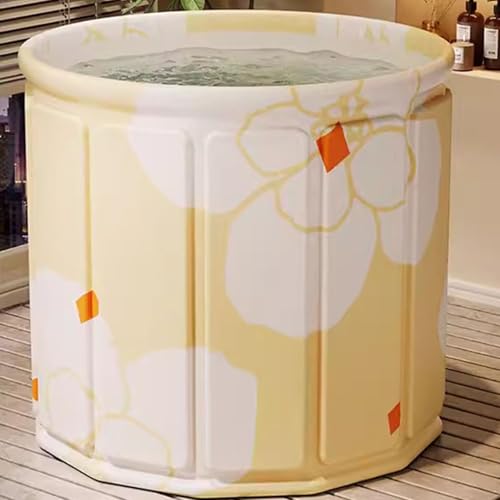 haiyusm Faltbare Badewanne Erwachsene Eistonne Mobile Badewanne für Dusche Ice Bath Tragbare Freistehende Wannenbad SPA Thermoschaum um die Temperatur zu Halten (70cm,Green) von haiyusm