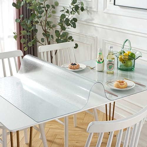 haiyusm Tischdecke Transparente Tischschutzfolie Hochwertige Tischfolie Abwischbar Wasserdicht öLbestäNdig rutschfest Kratzfest Pflegeleicht Größe wählbar (Matte,30cm×40cm) von haiyusm