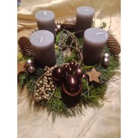Adventskranz Braun-Natur Adventskranz Braun-Natur von hakuhl