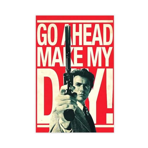 Action-Film-Poster, Motiv: Dirty Harry auf Leinwand, Schlafzimmer, Dekoration, Landschaft, Büro, Raumdekoration, Geschenk, 30 x 45 cm Action-Film-Poster, Motiv: Dirty Harry auf Leinwand, Schlafzimmer, Dekoration, Landschaft, Büro, Raumdekoration, Geschenk, 30 x 45 cm von halfac