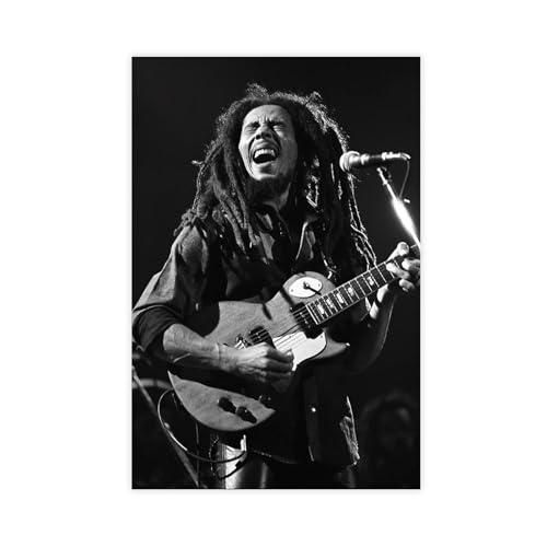 Bob Marley Leinwand-Poster, Wandkunst, Dekordruck, Bild Gemälde für Wohnzimmer, Schlafzimmer, Dekoration, 30 x 45 cm Bob Marley Leinwand-Poster, Wandkunst, Dekordruck, Bild Gemälde für Wohnzimmer, Schlafzimmer, Dekoration, 30 x 45 cm von halfac