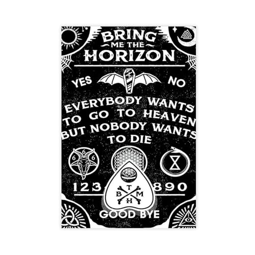 Poster "Bring Me The Horizon", Rockmusik, Leinwand, Wandkunst, Dekordruck, Bild Gemälde für Wohnzimmer, Schlafzimmer, Dekoration, 40 x 60 cm Poster "Bring Me The Horizon", Rockmusik, Leinwand, Wandkunst, Dekordruck, Bild Gemälde für Wohnzimmer, Schlafzimmer, Dekoration, 40 x 60 cm von halfac