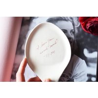 Benutzerdefinierte Löffelablage - Keramiklöffelablage Mit Handgeschriebenem Rezept Oder Benutzerdefinierter Nachricht Utensilienhalter von hallesophiagifts