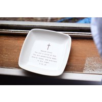 Benutzerdefinierte Taufgeschenk - Taufandenken Mit Namen Und Datum Erstkommunion Konfirmation Geschenk Geschenkbox Inklusive von hallesophiagifts