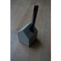 Häuschen | Beton Stiftehalter Kerzenhalter Pinselhalter Handmade von hallodadraussen