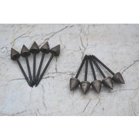 Vintage Eisen Möbel Nägel Mit Messing Pfeil Kopf Bauernhof Scheune Dekor 10 Stk von handicraftschool