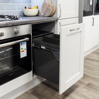 Dunkelgrauer Integrierter Soft-Close Pull-Out Küchen-Abfall - Und Recycling-Behälter Für 500 Mm Schrank 2 X 34L Behälter 25 Kg Kapazität Tür von handleandhome