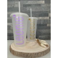 Personalisierter Becher Mit Namen - Glitzer Oder Weiß Geschenk Für Freundin, Kinder, Geburtstag, Junggesellinnenabschied Personalisierter Becher Mit Namen - Glitzer Oder Weiß Geschenk Für Freundin, Kinder, Geburtstag, Junggesellinnenabschied von luniqxshop