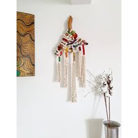 Boho Dekor, Moderne Makramee Seil Wandkunst, Rustikale Dekoration, Knotenteppich von handmadebyfofo
