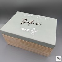 Personalisierte Erinnerungskiste Baby "Meine Taufe" | Geburt Taufe Baby-Shower Babyparty Kommunion Geschenk Für Erinnerungen von handmadebynenaShop