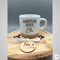 Personalisierte Tasse | Geschenk Zum Abitur 2025 Graduation Abschluss Abschiedsgeschenk Becher Mit Namen Abi Absolvent von handmadebynenaShop
